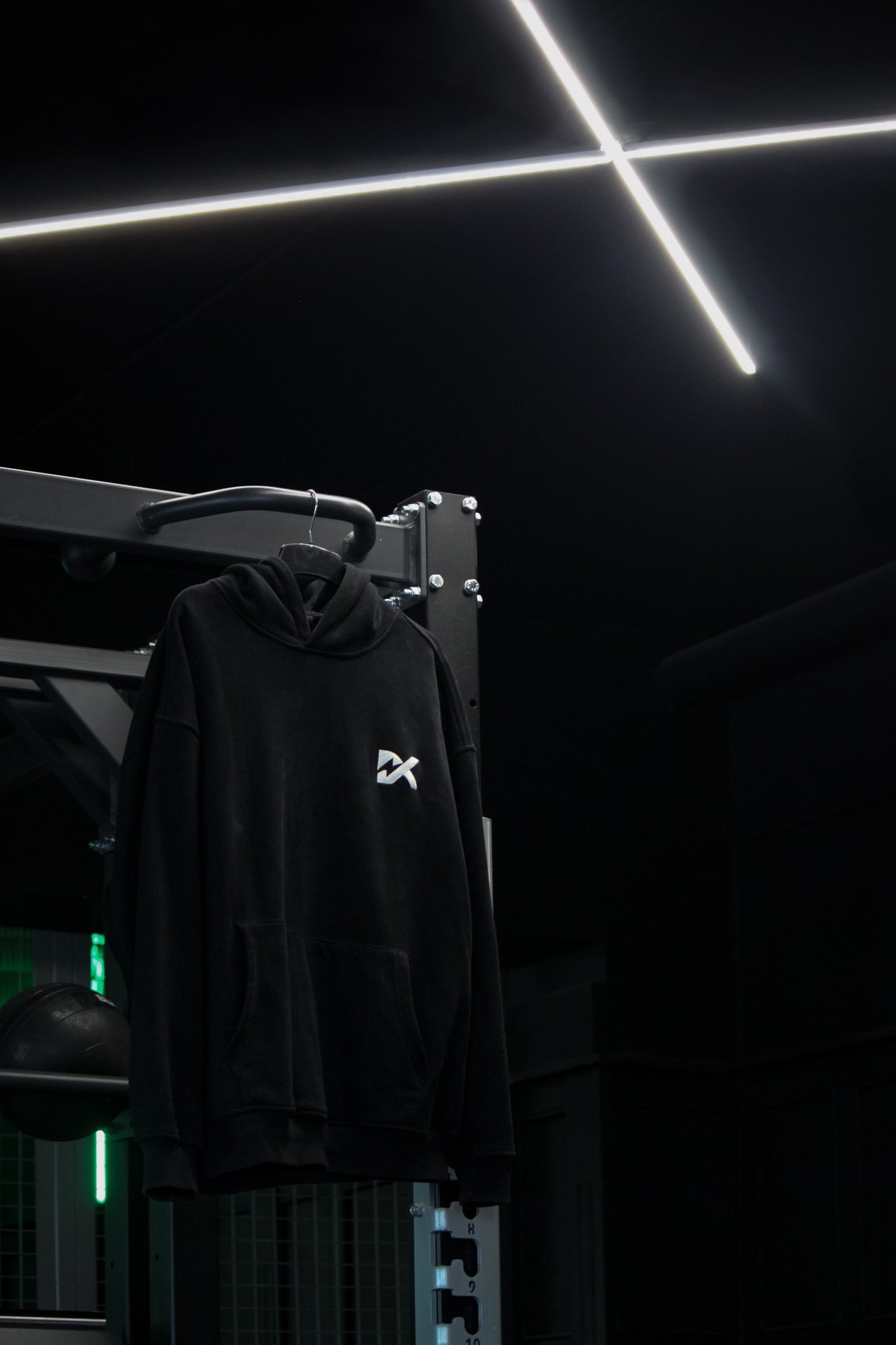 Black workout hoodie